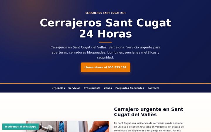 Snímek obrazovky cerrajerossantcugatdelvalles.org.es