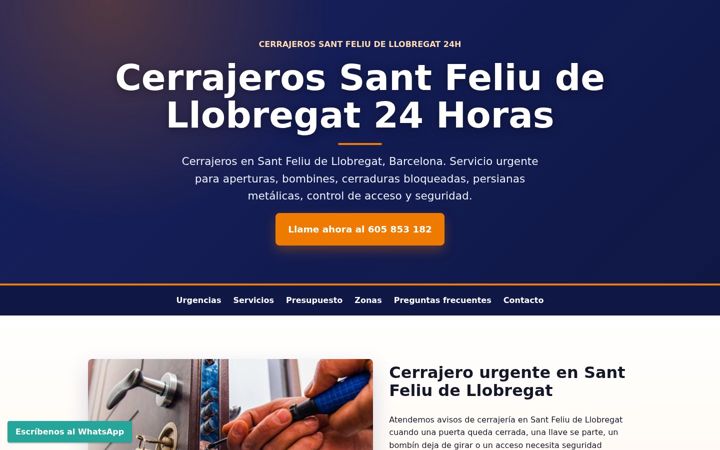 Snímek obrazovky cerrajerossantfeliudellobregat.org.es