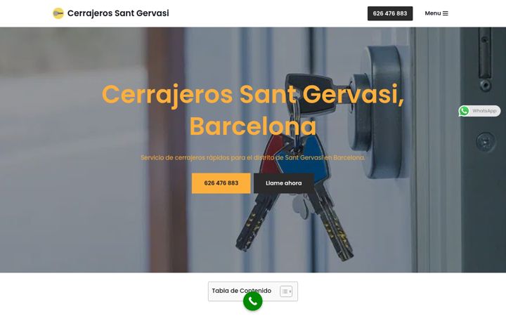 Snímek obrazovky cerrajerossantgervasibarcelona.com.es