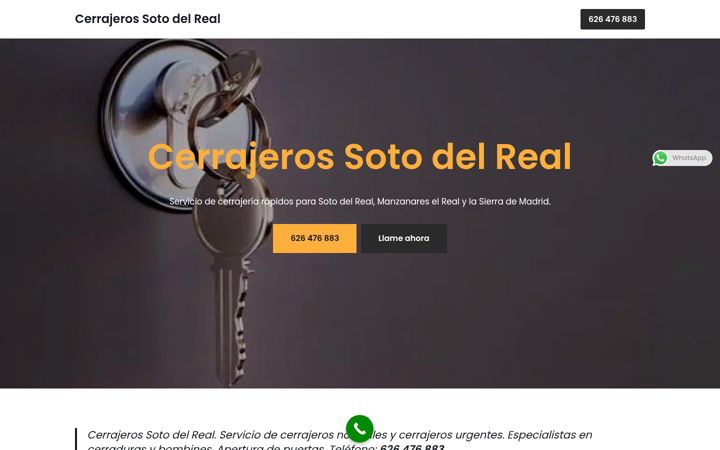 Snímek obrazovky cerrajerossotodelreal.com.es
