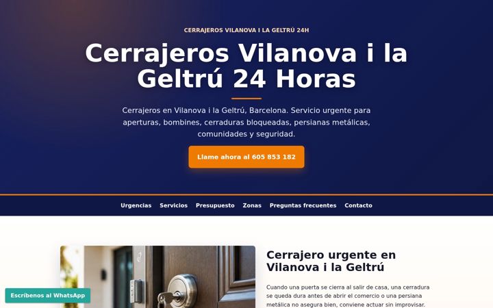 Snímek obrazovky cerrajerosvilanovailageltru.org.es