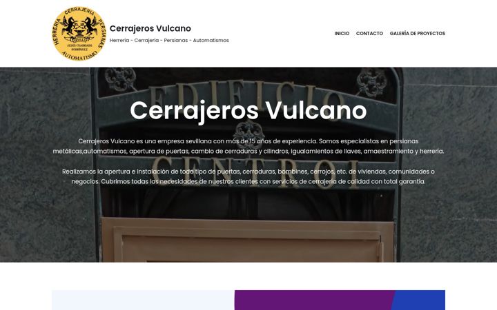 Snímek obrazovky cerrajerosvulcano.es
