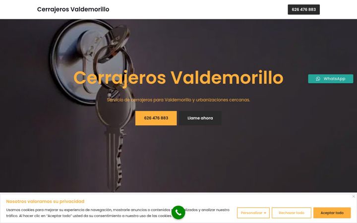 Capture d'écran de cerrajerovaldemorillo.com.es