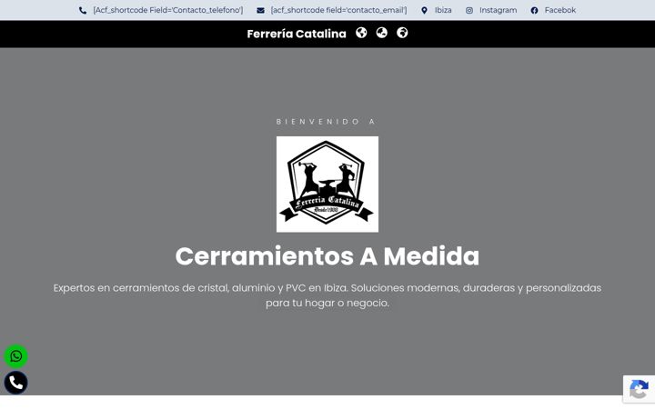 Capture d'écran de cerramientosdecristalibiza.es