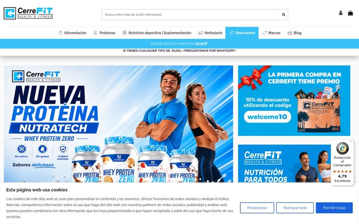Képernyőkép: cerrefit.es