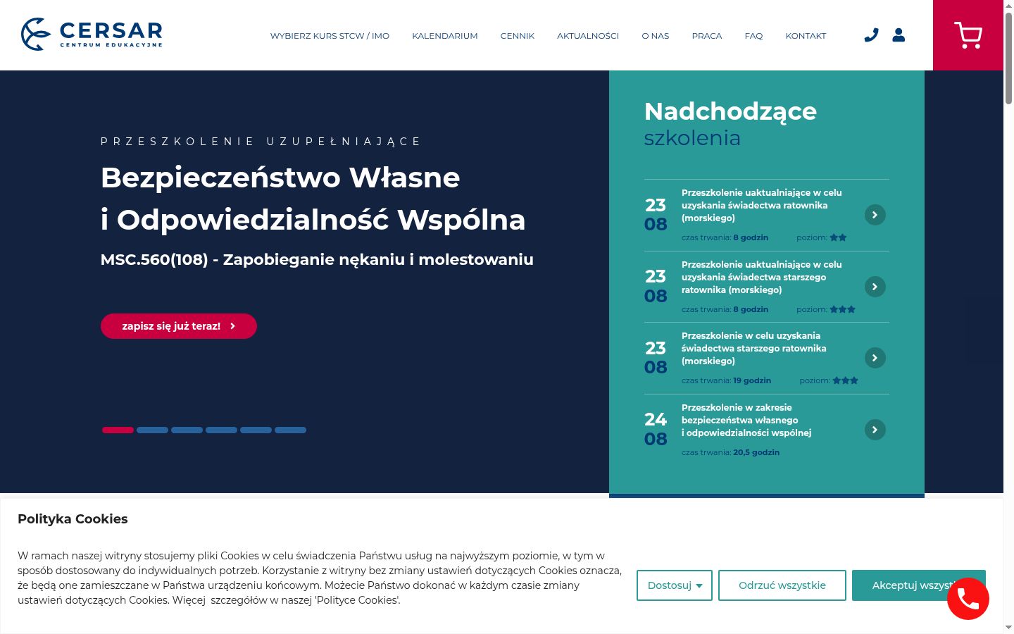 Screenshot tal-banner tal-kunsens muri qabel kwalunkwe interazzjoni