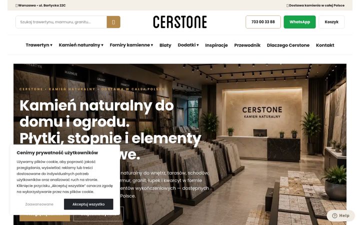 Screenshot von cerstone.pl