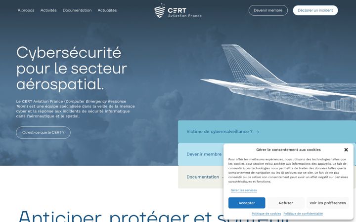 Skærmbillede af cert-aviation.fr