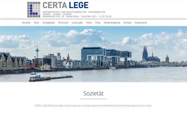 Screenshot of certalege.eu