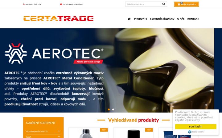 Screenshot ta' certatrade.cz