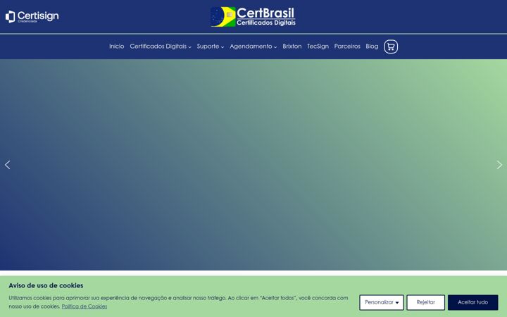 Screenshot von certbrasil.com.br