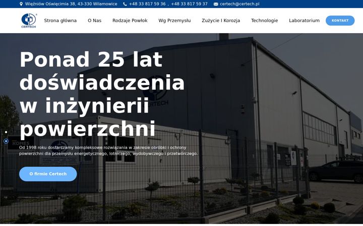 Screenshot von certech.pl