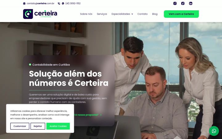 Screenshot von certeira.com.br