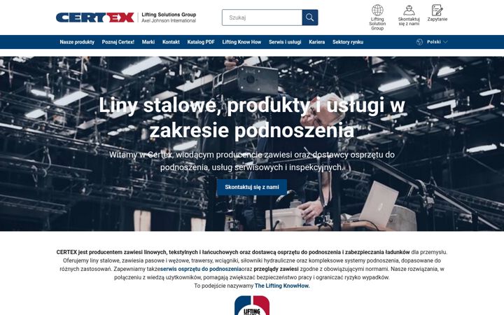 Screenshot von certex.pl