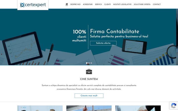 Captura de pantalla de certexpert.ro