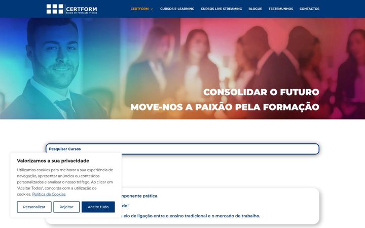 Screenshot von certform.pt