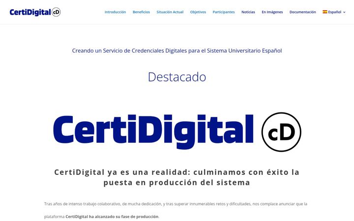 Capture d'écran de certidigital.es