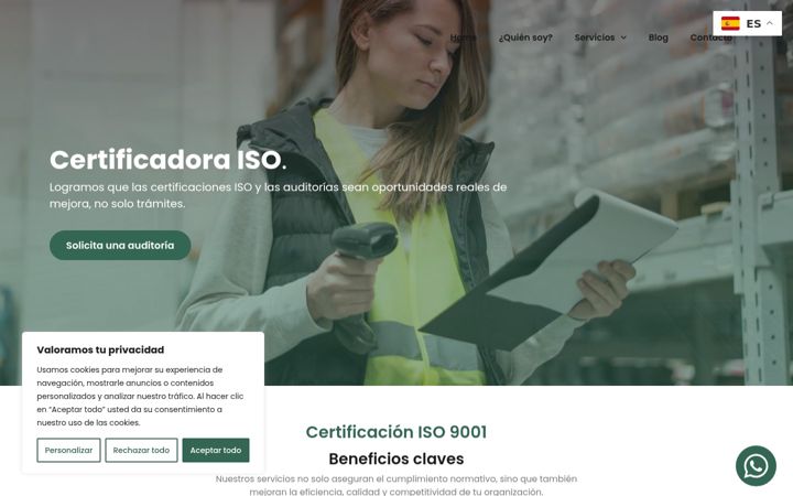 Capture d'écran de certificacionescarolina.es