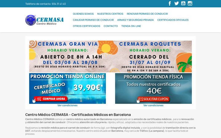 Zrzut ekranu certificadosmedicos.org