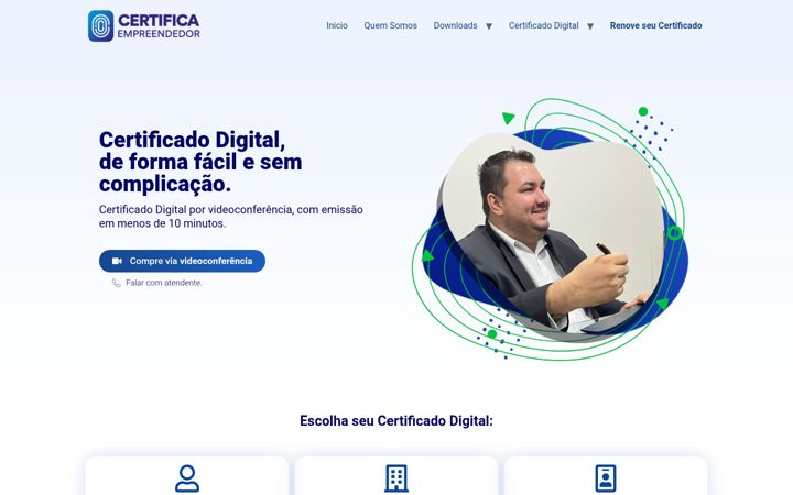 Screenshot von certificaempreendedor.com.br