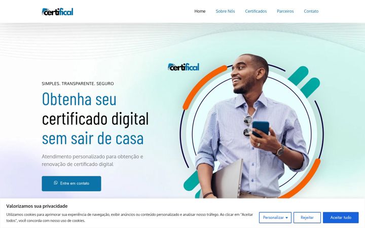 Screenshot von certifical.com.br