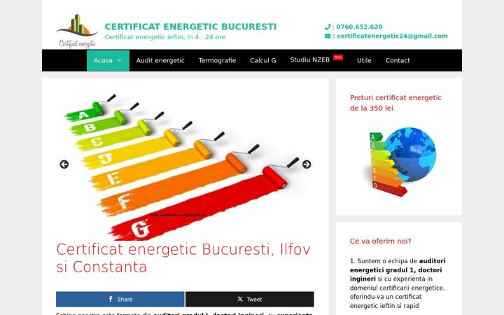 Zrzut ekranu certificat-energetic24h.eu