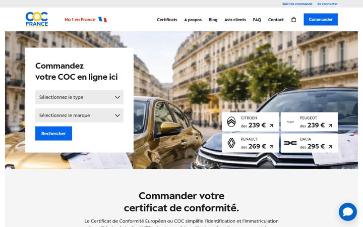 Zrzut ekranu certificatconformite.eu