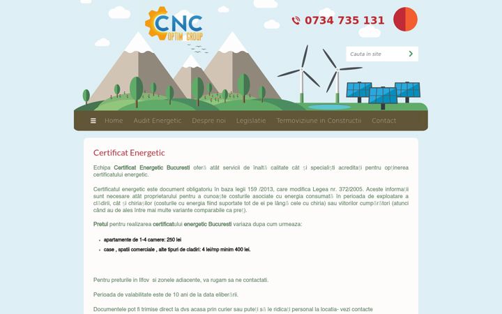 Screenshot van certificatenergetic-bucuresti.ro