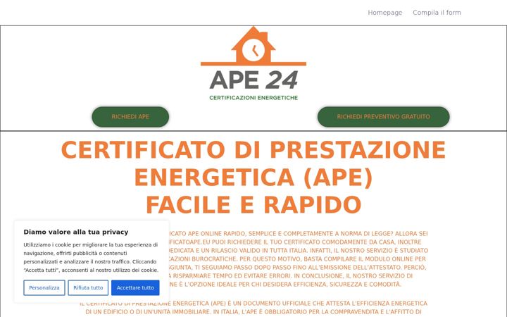 Zrzut ekranu certificatoape.eu