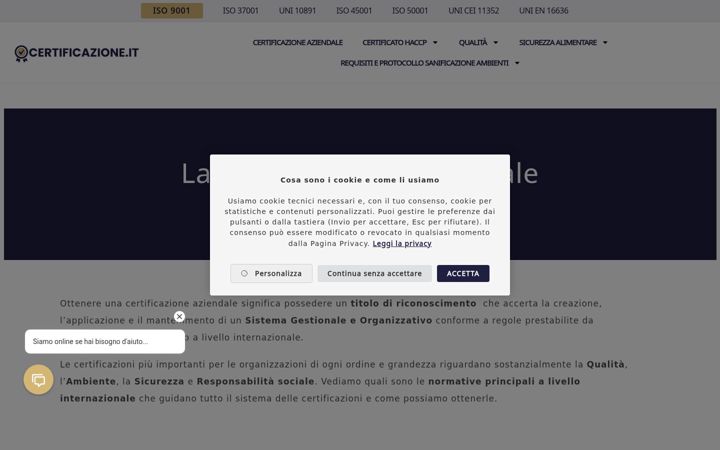 Skärmbild av certificazione.it