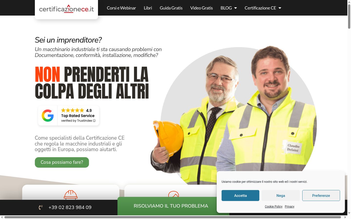 Captura de ecrã do banner de consentimento apresentado antes de qualquer interação