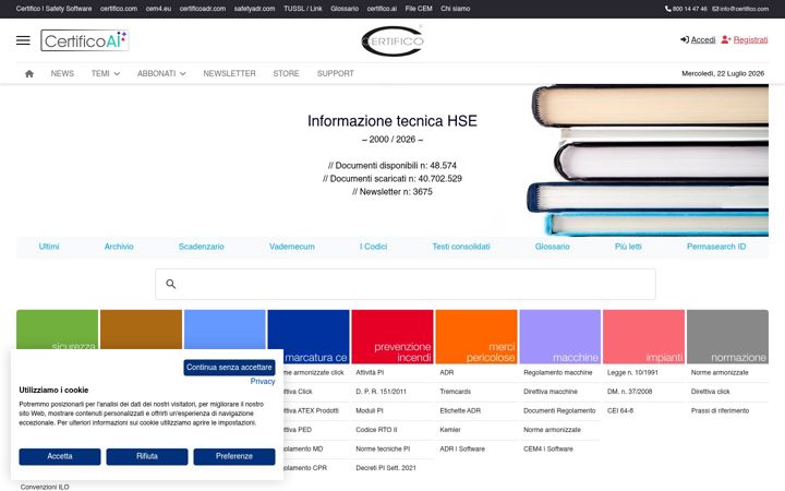 Screenshot von certifico.com