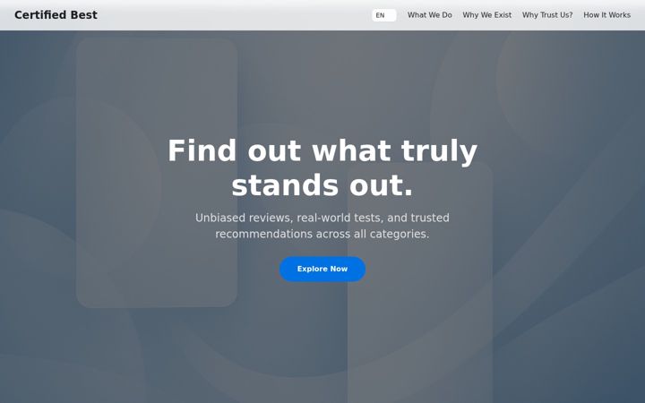 Screenshot ta' certifiedbest.net
