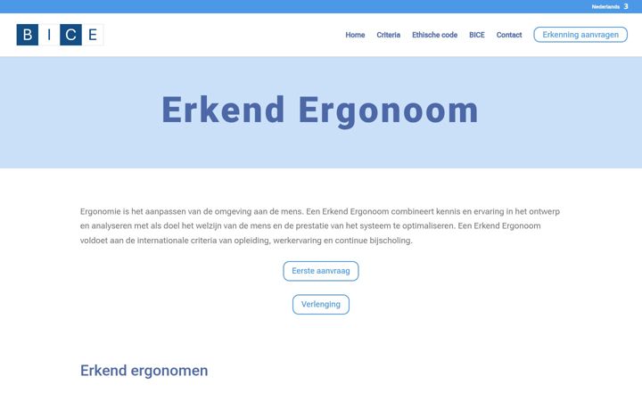 Screenshot von certifiedergonomist.eu