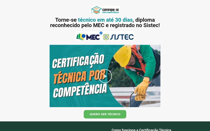 Screenshot von certifiqueseporcompetencia.com.br