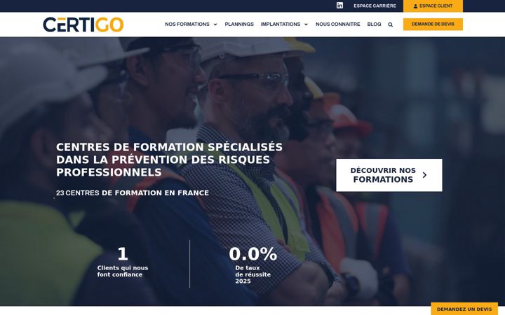 Screenshot di certigo.fr