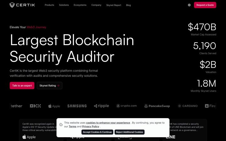 Screenshot of certik.com
