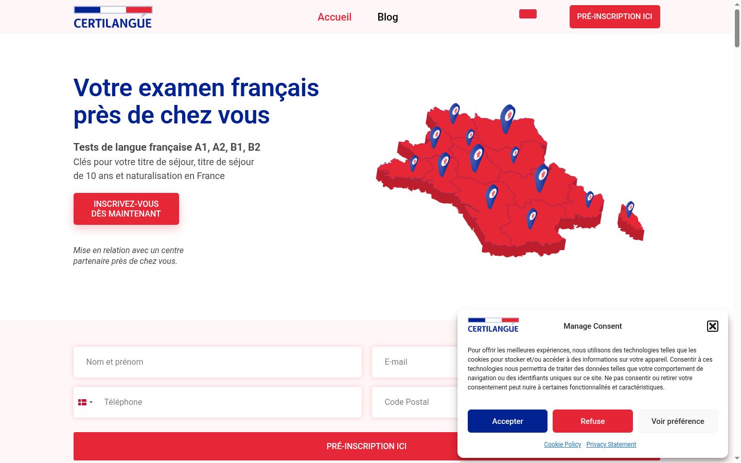 Snímek obrazovky baneru souhlasu zobrazeného před jakoukoli interakcí
