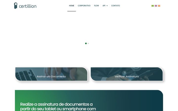 Screenshot of certillion.com