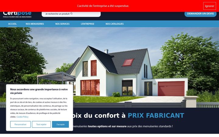 Screenshot di certipose.fr