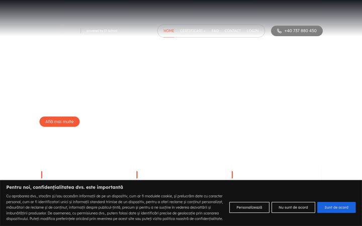Captura de pantalla de certiprime.ro