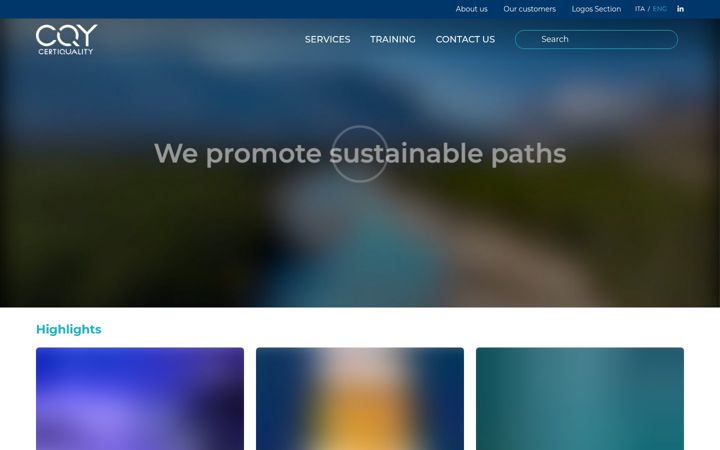 Captura de pantalla de certiquality.it