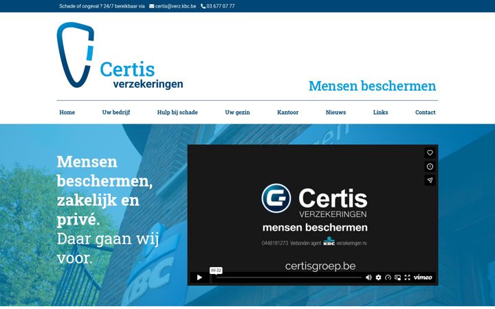 Screenshot di certisgroep.be