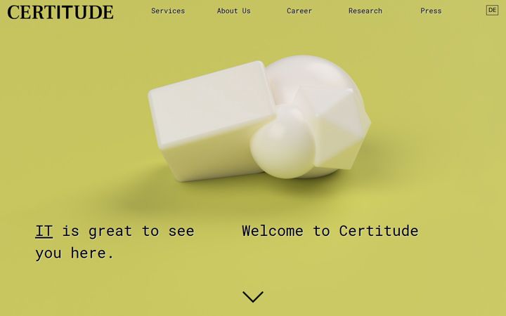 Screenshot of certitude.consulting