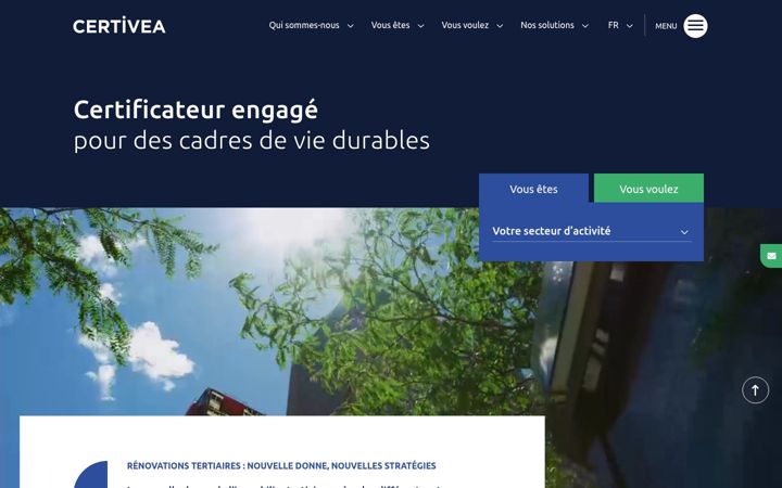 Screenshot di certivea.fr