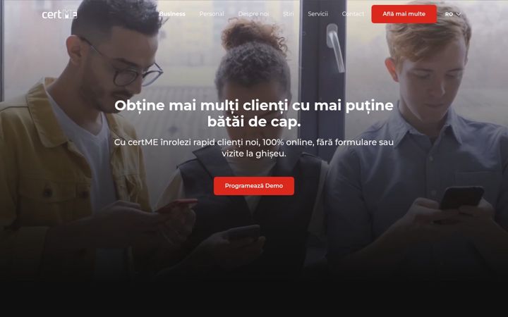 Captura de pantalla de certme.ro