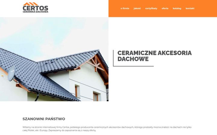 Screenshot von certos.com.pl