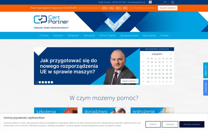 Screenshot von certpartner.pl