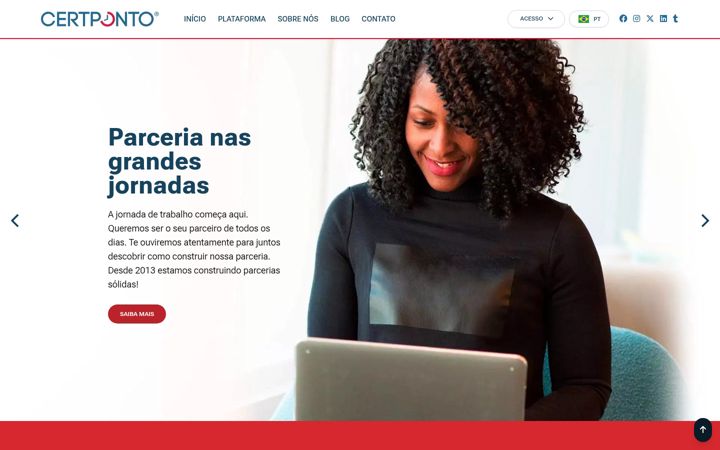 Screenshot of certponto.com.br