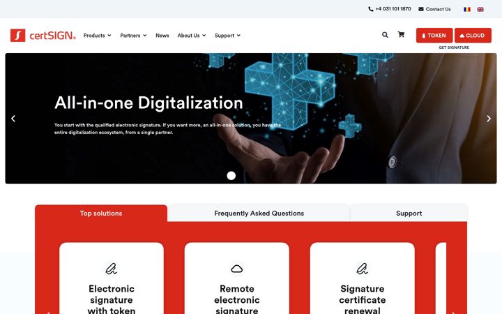 Screenshot di certsign.fr